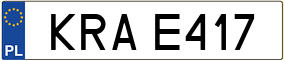 Trailer License Plate